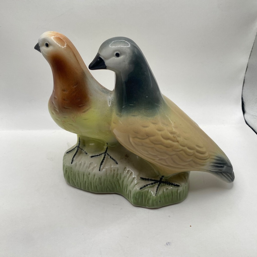 Vintage Brazil 4200 Ceramic Pigeon Bird Figurine Glossy Mid-Century Decor